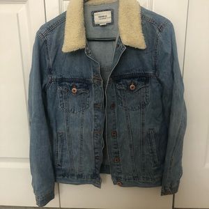 Sherpa denim jacket